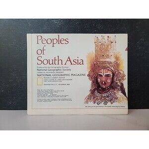 Map National Geographic Peoples of South Asia 1984